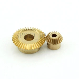 0.5M-40T-20T Metal Umbrella Tooth Bevel Gear 90° Angle Set Kit Ratio 2:1 - Picture 1 of 5