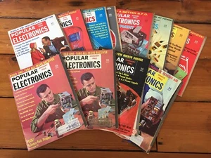 Vtg Lot 12 1963 Popular Electronics Magazine Back Issues Radio Atomic Era Tech - Picture 1 of 12