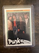 1977 Monty gum PUNK ROCK THE NEW WAVE MUSIC CARD THE STRANGLERS GROUP BAND 
