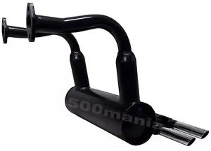 MARMITTA RECORD MONZA FIAT 500 R e FIAT 126 - DOPPIO SCARICO CROMATO Ø 30 - Foto 1 di 3