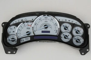 03-06 FACTORY REMANUFACTURE PREMIUM WHITE GAUGE BLUE LED COMPLETE SPEEDOMETER BP - Picture 1 of 2