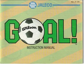 Goal 1988 Nintendo NES Instruction Manual Booklet Only JA21 Jaleco