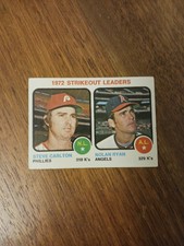 1973 topps # 67 STRIKEOUT LEADERS NOLAN RYAN / STEVE CARLTON 