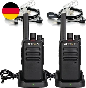 Retevis RT668 Funkgerät Mit Headset, Lizenzfrei Walkie Talkie 16 Kanäle, PMR Fun - Bild 1 von 12