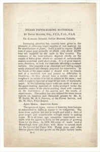 Indian Paper-Making Materials (Cannabis) 1913 - Picture 1 of 1