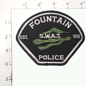 Fountain Colorado SWAT Police Patch Black and Silver Costume Cosplay NOS - Picture 1 of 1