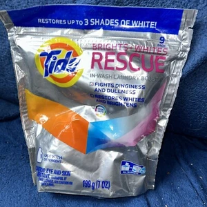 Tide Brights & Whites Rescue In-Wash Laundry Booster 9 Pacs 7 oz - Picture 1 of 2