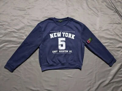 Sudadera Green Goddess para mujer cuello redondo manga larga pulóver, azul, mediana Foto 1 de 4