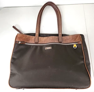 TUMI Business Ballistic Nylon Leather Bag Laptop Tote Carryall handbag - Picture 1 of 22