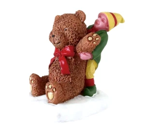 Lemax BIG BEAR & ELF # 72554 Christmas Village Santa's Wonderland Figurine NEW - Picture 1 of 1