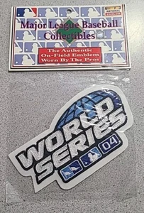 2004 World Series Logo Sleeve Jersey MLB Patch Boston Red Sox St.Louis Cardinals - Picture 1 of 5