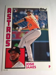 2019 Topps Rookies 1984 Jumbo 5x7 Josh James Astros RC JJ 01/49 - Picture 1 of 1