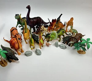 Vintage Dinosaurier Menge 20 Plastik Spielzeug 1997 Mix Party Geburtstag Dino Spielzeug Requisite - Bild 1 von 12