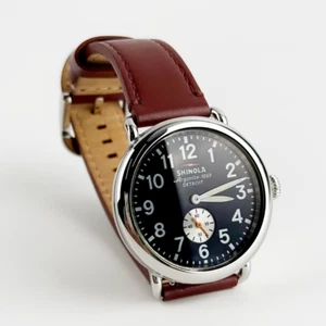 Shinola The Runwell 41mm Men's Quartz watch Midnight Blue Dial and Cattail Strap - Picture 1 of 6