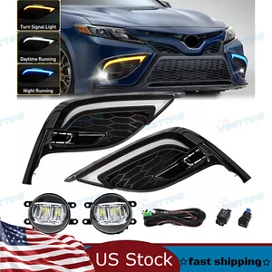 For Toyota Camry SE XSE 2021-2024 LED Daytime Running Light DRL Fog Lamp Kits - Picture 1 of 10