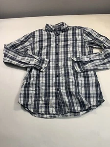 Banana Republic Shirt Mens Medium Plaid Long Sleeve Slim Fit Button Up - Picture 1 of 13