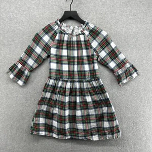 Gap Dress Girls Size Large Red Green Plaid Long Sleeve A Line Lined Christmas - Picture 1 of 10