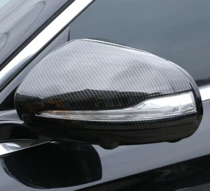 Tapas de espejo estilo carbono para Mercedes espejos de ala C W205 E W213 clase GLC X253 Reino Unido - Imagen 1 de 7