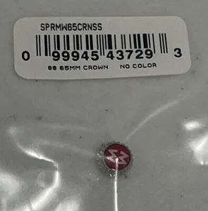 Michele Crown 6mm Authentic Original Stainless Steel Red SPRMW65CRNSS - Picture 1 of 2