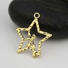 1" STAR FAIRY FANTASY ANGEL WING pendant GOLD plated 18K necklace 18" mom women