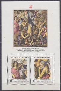 CZECHOSLOVAKIA 1978 SC#2197 MNH** s/s, Apollo’s Companion, King Midas - Titian, - Imagen 1 de 1