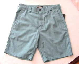 Hurley Nike Dri-Fit Mens Chino Shorts, Green, Poly Blend, Size 30, New, Reg $60 - Picture 1 of 7