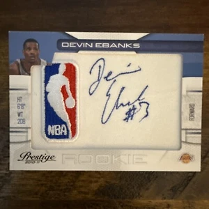 2010-11 Prestige NBA Logoman /10 Devin Ebanks RPA Rookie Patch Auto L A Lakers - Picture 1 of 2