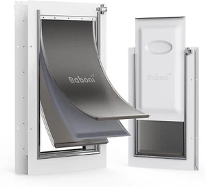 Baboni 3-Flaps Pet Door for Interior and Exterior Doors, Steel Frame Large - Picture 1 of 8