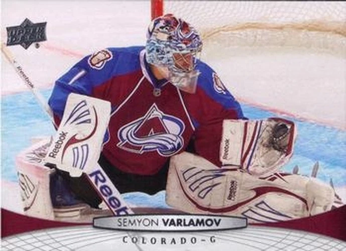 #408 Semyon Varlamov - Colorado Avalanche - 2011-12 Upper Deck Hockey - Image 1 of 1