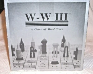 (X80)  W-W III: A Game of Word Wars - Board Game 1992  by Genco - Picture 1 of 4