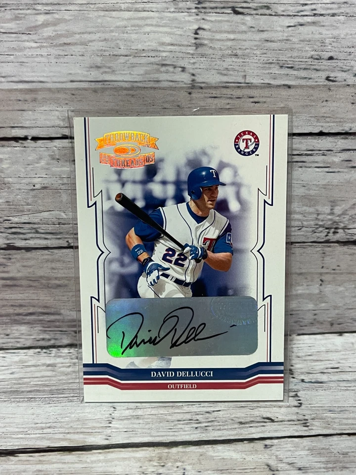 2005 Throwback Threads Signature Marks #170 David Dellucci   #'d/50 - Image 1 of 2