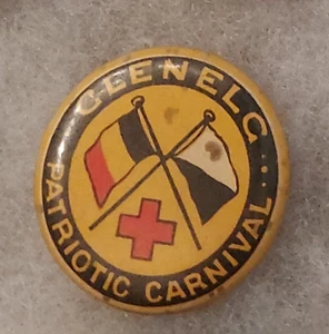 World War I Australia Red Cross Glenelg Patriotic Carnival Pinback Button Badge - Picture 1 of 2