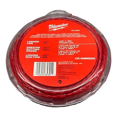 Milwaukee Tool 49-16-2800 0.105 In X 180 Ft. String Trimmer Line - Image 1 of 2