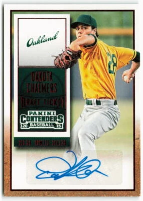 2015 Dakota Chalmers Panini Contenders Rookie Red Foil Auto - Image 1 of 2