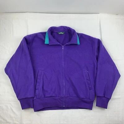 Vintage Cabin Creek Jacket Womens Medium Purple Fleece Full Zip Outdoors - Image 1 of 4