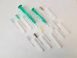 B Brown Cannulas Needle Injection Disposable Syringes Various Sizes to Choose From H11 - Picture 1 of 16