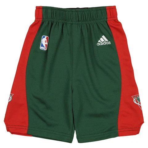 Adidas NBA Toddlers Milwaukee Bucks Athletic Shorts, Green Cover
