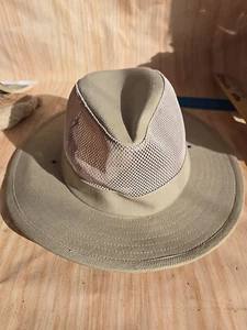 Magellan Boonie Floppy Hat Snap Up Sides Chin Strap Mesh Air Holes Cotton L/XL - Picture 1 of 10
