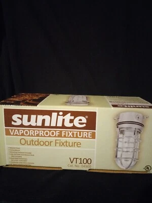 Sunlite Vaporproof Industrial Jar 100W Max 120V Outdoor Clear Glass VTA100 - Image 1 of 4