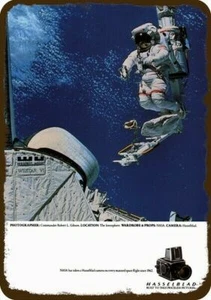 1986 HASSELBLAD KAMERA NASA Astronaut Vintage-Look DEKO REPLIKAT METALLSCHILD - Bild 1 von 1