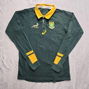 Maglia Maglia Sudafrica Rugby Union Maglia Manica Lunga 2015-2016 Medium M Asics - Foto 1 di 14