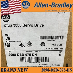 New 2098-DSD-075-DN AB Servo 2098DSD075SE Servo Drive Controller 7.5kW - Picture 1 of 8