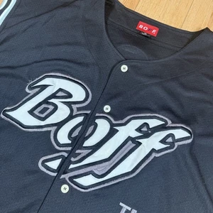 Vintage BOFF Baseball Jersey Mens 6XL Black Y2K Hip Hop Streetwear - Picture 1 of 8