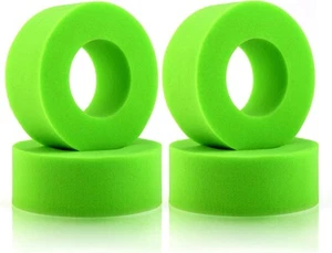 Insertos de espuma exterior suave para neumáticos 1,9, 4 piezas espumas para neumáticos sobre orugas de coche verde - Imagen 1 de 7