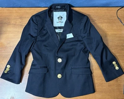 Blazer de vestir negro N blanco 4T para niños, negro, botones dorados Foto 1 de 4