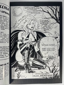 Hellina Wicked Ways #1 Zyskowsk / Abrams Lightning 1995 NM Adult High Grade B&W - Picture 1 of 4