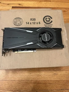 Gigabyte NVIDIA GeForce RTX 2080 Ti, 11GB Graphics Card - GV-N208TTURBO OC-11GC - Afbeelding 1 van 4