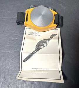 Vintage 70er Jahre Aitron Wristo Modell AIE-1541 Armbanduhr Funk gelb ungeprüft - Bild 1 von 5
