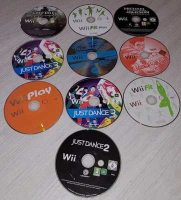 Nintendo Wii - Lot De 10 Jeux En Loose - Just Dance 2.3/Wii Fit/Wii Play Etc... - Photo 1/3