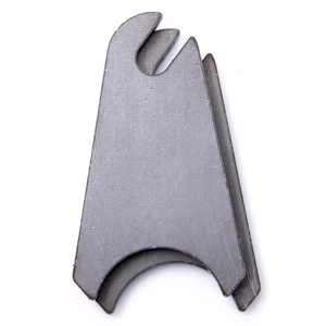2pc 1.5" Radius Laser Cut Weldable Steel Slotted Mounting Tabs - Foto 1 di 2